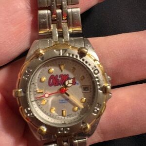Ole Miss Silver and Gold Watch